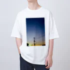 如月電機のTwilight Sky T-Shirt Oversized T-Shirt
