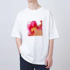 天宮エリカの赤のフリル Oversized T-Shirt