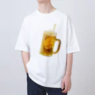 夏だ！ビールだ！のシュワー！！ オーバーサイズTシャツ