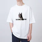 フレブル6兄弟オリジナルグッズのILOVE HACHI  オーバーサイズTシャツ