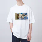 にゃにゃにゃわんこのオフトンゆずもち Oversized T-Shirt