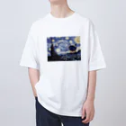 ATELIER branchの星月夜と吠える猫 Oversized T-Shirt