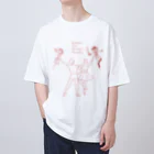 河野裕衣バレエスタジオのロゴデザインくるみ割り人形ver. Oversized T-Shirt