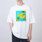 エコの海のパインクジラの夏アイテム Oversized T-Shirt