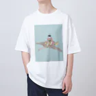 keeeeeep smilingの空活 Oversized T-Shirt