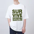 SURVIVESENDAIBABYLON@鈴木無花果のZUNDA-BUDS CAMO LOGO オーバーサイズTシャツ