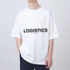 LOGISTICS by Merry LogisticsのLOGISTICS BLACK LOGO Oversized T-Shirt