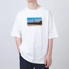 パンダのフンの私と海 オーバーサイズTシャツ