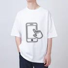 おみせやさんのスマホいじってます Oversized T-Shirt