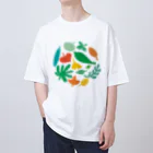 おばけ植物園の葉っぱのおばけたち オーバーサイズTシャツ