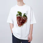 脂身通信Ｚのかいわれ大根の生ハム巻き_220722 Oversized T-Shirt