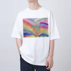 go80sのピーコックグリーンからす オーバーサイズTシャツ