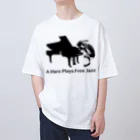 AngelRabbitsのA Hare Plays Free Jazz オーバーサイズTシャツ