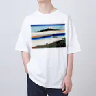 寿めでたや(ukiyoe)のFujiyama ukiyoe 葛飾北斎_冨嶽　武州玉川 Oversized T-Shirt