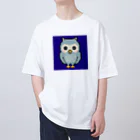 chicodeza by suzuriのフクロウのドット絵 Oversized T-Shirt