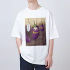 ぱんきちあんこ🍤のなすすべなす。 オーバーサイズTシャツ