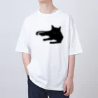 たろくろのうたたねくろねこ オーバーサイズTシャツ