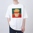 spring_treeのレトロなポップコーンイラスト Oversized T-Shirt