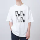 福　来のB/W Oversized T-Shirt