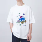 char pottery の宇宙ねこ Oversized T-Shirt