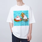 Lily bird（リリーバード）のぷかぷか水遊び文鳥ず Oversized T-Shirt
