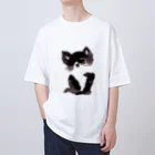 tomorebiの墨猫その2 Oversized T-Shirt