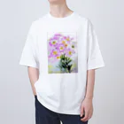 SUZURI.KEY-CHANの昼咲き月見草BF0902 Oversized T-Shirt