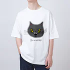 希鳳のグレーの猫 Oversized T-Shirt