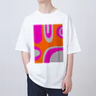 yumのオレンジピンク Oversized T-Shirt