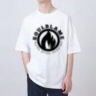 SOULBLAMEのCIRCLE LOGO BLACK TEE IN WHITE Oversized T-Shirt