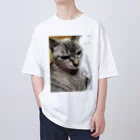 ねこの森でお散歩のさあ、モフりなさいよ。 Oversized T-Shirt