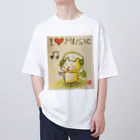 KIYOKA88WONDERLANDの音楽好きねこちゃん Music Kitty オーバーサイズTシャツ