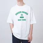 スタンダードTシャツ800円引き！4月29日(月)23時59分まで！！★kg_shopのONSEN MANIA (グリーン) オーバーサイズTシャツ
