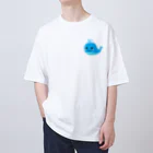 BLUE-SKYのくじらのクーちゃん オーバーサイズTシャツ