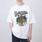 原ハブ屋【SUZURI店】のAMAMIMEN 外来種（T-GO） Oversized T-Shirt