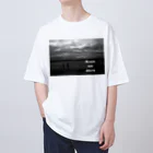 FILM CANERA FANのCloudy Sky and Ocean  オーバーサイズTシャツ