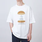 山素の具材をいっぱい挟みすぎてクラッシュしちゃったハンバーガー Oversized T-Shirt