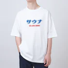【NEW】ワンポイントTシャツ800円引きセール開催中！！！★kg_shopのサウナ (ブルー) WE LOVE SAUNA オーバーサイズTシャツ