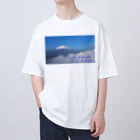 D-aerialのMt.Fuji and the sea of clouds Oversized T-Shirt