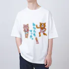 ネコのうーたんになりたいくちばしショップの「あなたもマッチョ★」と言いたい方専用マッチョ♪ Oversized T-Shirt