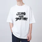 おもしろいTシャツ屋さんのJIRO AND DESTROY 二郎 ジロリアン Oversized T-Shirt