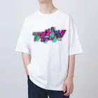 VRIGVTVSHI のアリガタシ™ NEON WHITE Oversized T-Shirt