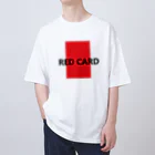 アメリカンベース のレッドカード　⚽　サッカー オーバーサイズTシャツ