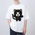 みきぞーん｜保護猫 ミッキー画伯と肉球とおともだちのmaruku Oversized T-Shirt