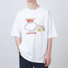 つちのこきづちのつちのこやさんのかわいいにわとり オーバーサイズTシャツ