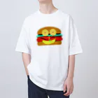 JSMMのピザの目バーガー オーバーサイズTシャツ