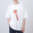 もののけCo.の赤クラゲ オーバーサイズTシャツ
