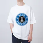 BLUE  VACATION  ISHINOMAKIのBLUE VACATION ロゴ Oversized T-Shirt