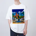 GALLERY misutawoのスペイン カディスのサン・ファン・デ・ディオス広場 Oversized T-Shirt