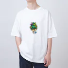 Colorful fam Earthのツリー君 Oversized T-Shirt